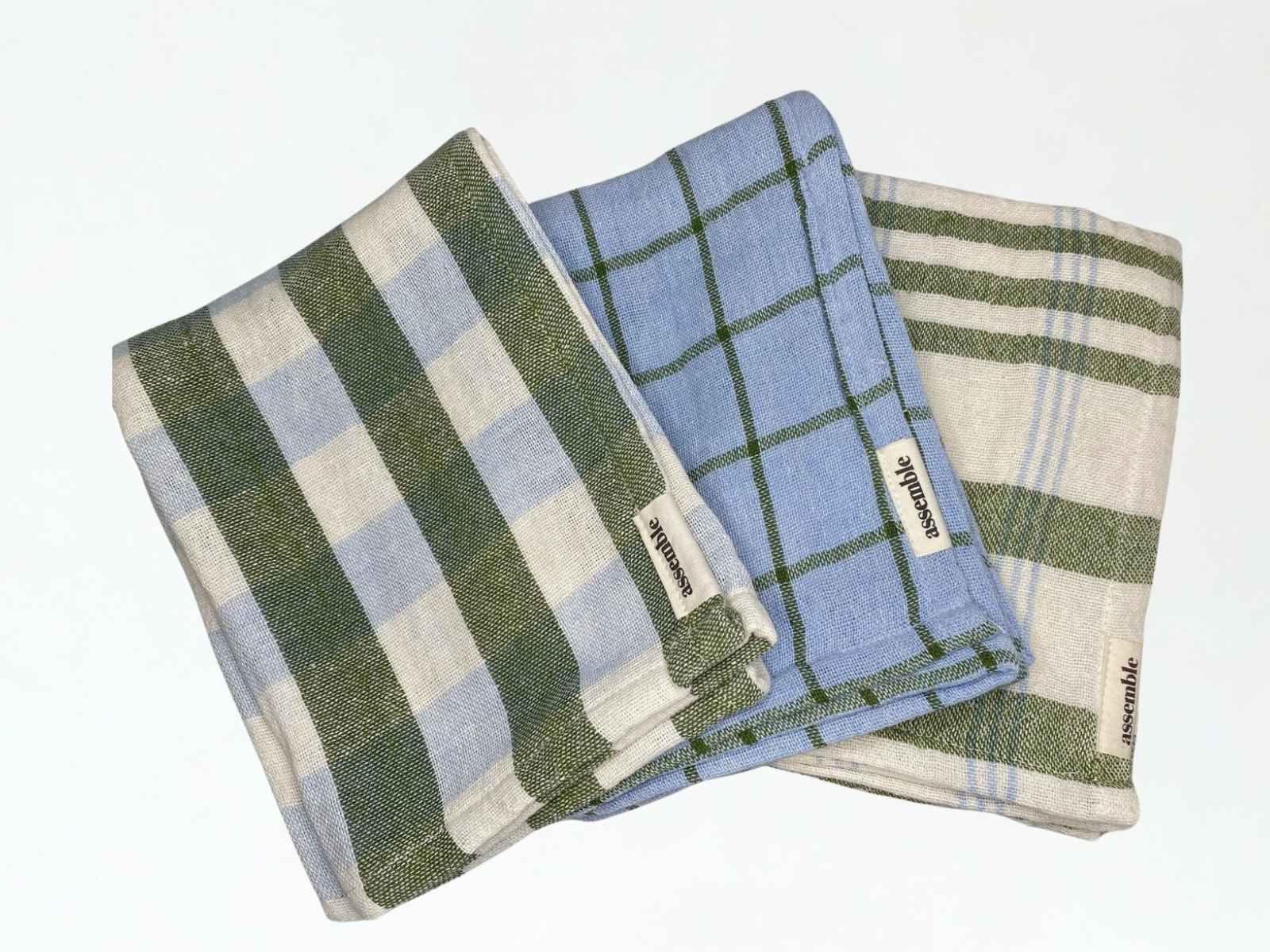 atria-sync-plu366-7 ASSEMBLE RECYCLED COTTON TEA TOWELS - SET OF 3 - Image 1