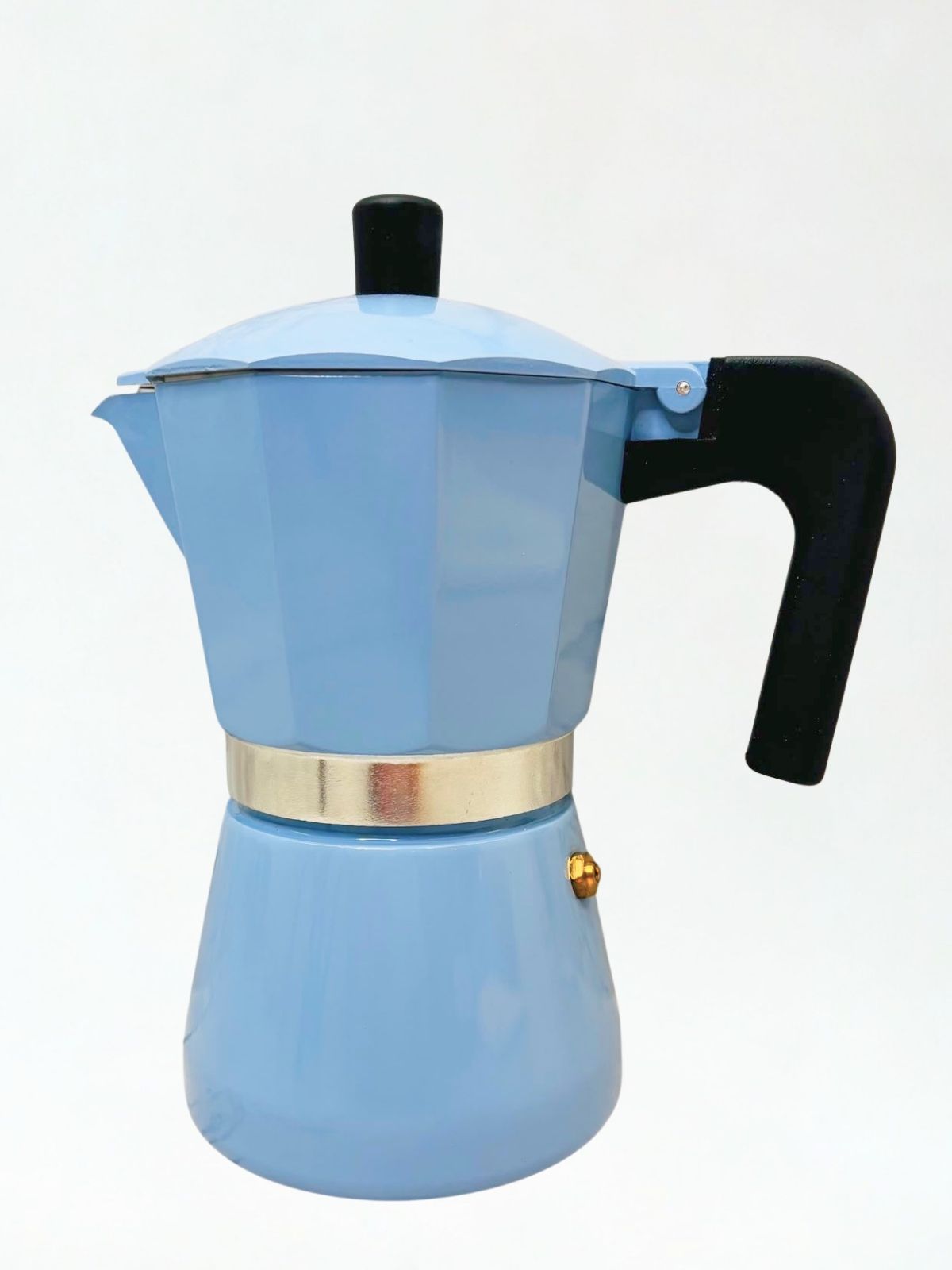 atria-sync-plu378-7 ITALIAN COFFEE PERCOLATOR - DUCK EGG BLUE - Image 1